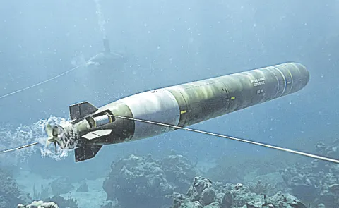 BDL Hands Over Indigenous Wire-Guided Heavyweight Torpedo To NSTL