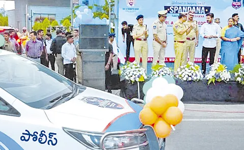 Telangana CM Revanth Reddy has launched the Spandana 24X7 special teams in Hyderabad