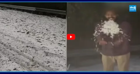 People Enjoy Snowfall on Hyderabad ORR, Feels Like Switzerland 1