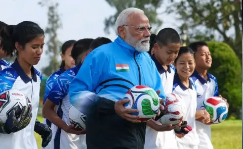 PM Modi Hits the Field: Football Fever in Sikkim