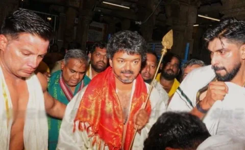 TVK Vijay Visit Thiruchendur murugan temple