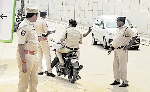 Polices Security in Tarluvada: Andhra pradesh