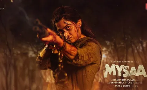 Rashmika Mandanna 80 Feet Jump For Mysaa Movie