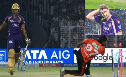 Cameron Green Run Out Falls Prey To Bizare Mix KKR Vs SRH Match3