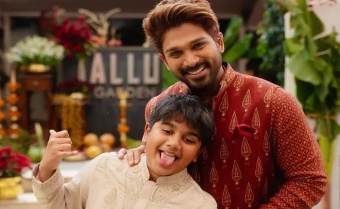 Allu Arjun Birthday Wishes to his son allu ayan today