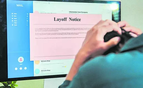 One lakh jobs cut in the first three months of this year