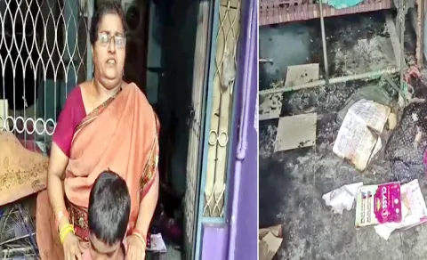 Daughter Sets Fire to House Over Property Dispute at Palnadu District