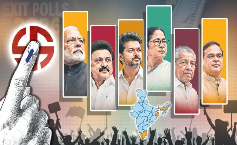 Exit poll results also sparked a stir with one or two sensational predictions