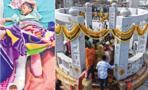 Medaram Sammakka Temple Priest Son incident 