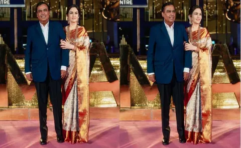 fashion Tips: Nita Ambani steals the spotlight in molten gold silk saree13