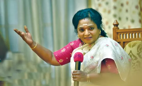 Tamilisai Soundararajan filed her nomination from Mylapore 