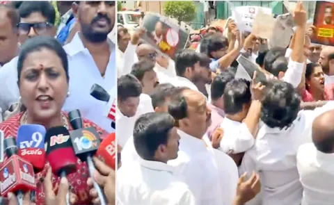 YSRCP RK Roja Serious Comments on Chandrababu