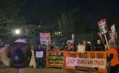 Protesters Gather Outside White House Seeking Trumps Removal14