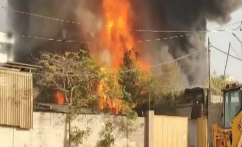 Massive Fire Accident in Jeedimetla