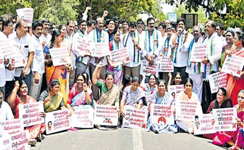 Ysrcp Peaceful rallies across the state