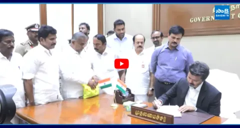 CM Joseph Vijay First Sign In Secretariat