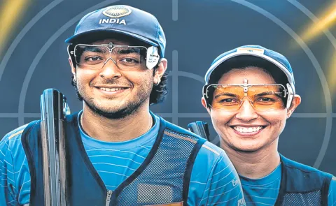 Vivaan Kapoor-Neeru Dhanda won bronze medal at ISSF Shotgun World Cup