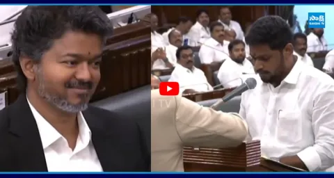 Vijay Driver's Son R Sabarinathan Takes Oath In Tamil Nadu Assembly