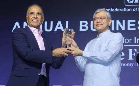 Sunil mittal conferred with CII presidents award for lifetime achievement