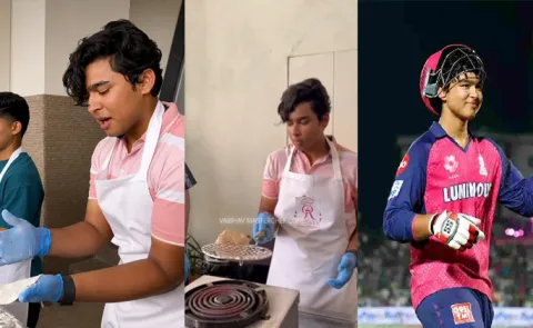 Rajasthan Star Vaibhav Sooryavanshi Roti Making Video-Becomes-Viral