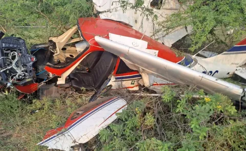 Training aircraft crashes near Baramati airport  after Ajit Pawar flight crash