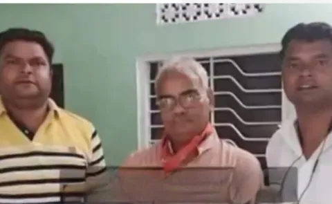 Pictures of the Neet leak accused with bjp leaders