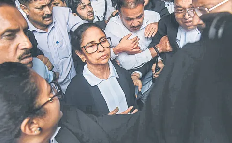 West Bengal Ex-CM Mamata Banerjee Appears At Kolkata High Court In Lawyer Attire