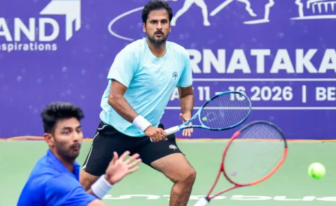 Karnataka Open ATP Challenger Saketh Myneni Niki Poonacha into Doubles Final