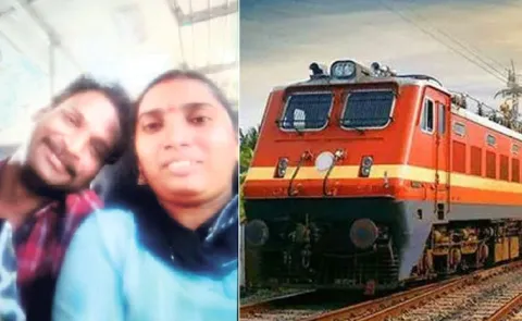Husband And Wife Fell Under The Train In YSR Kadapa District