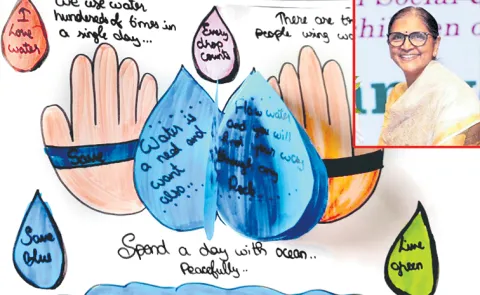 Geetha Bhascker create awareness about the importance of art in a child life