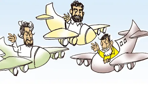 Use of Special Flights by Chandrababu and Pawan and Lokesh