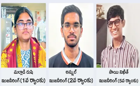 EAPCET Results released: Girls Tops in TGEAPCET