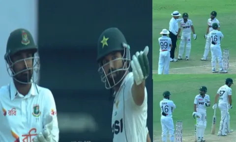 Mohammad Rizwan Heat Argument-With Litton Das BAN Vs PAK Test