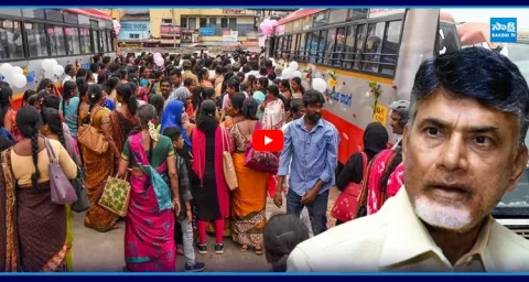 Chandrababu Govt Conspiring to Free Bus Scheme  1