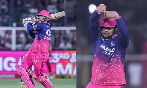 Rajasthan Batter Vaibhav Sooryavanshi Hits 26 Runs-Akash Singh Bowling8