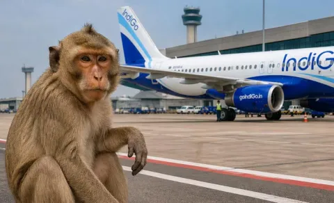 Monkeys on runway IndiGo flight aborts take off