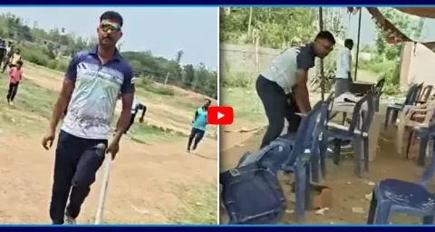 SI Overaction In Cricket Tournament At Parvatipuram Manyam District 1