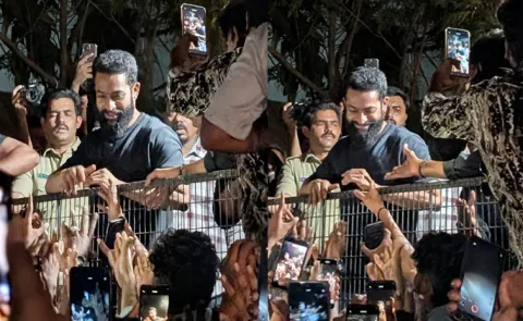 Jr NTR Fans Gathered at Actor House on his Birthday