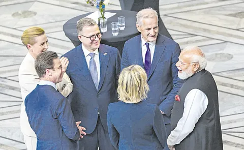 PM Modi attends the 3rd India-Nordic Summit