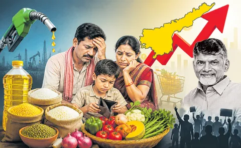 Chandrababu Govt failed to bring Essential commodities Prices under control