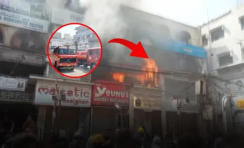 Fire Accident At Old City Madina Hyderabad