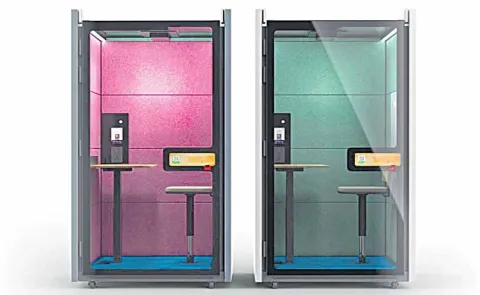 Special space pads available at the airport