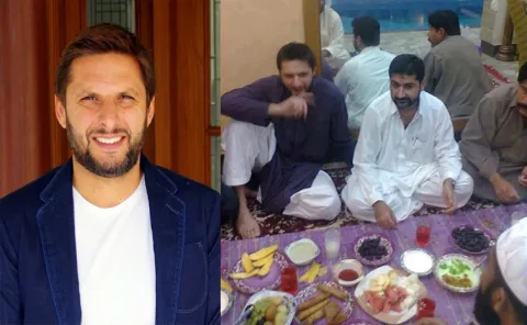 Shahid-Afridi-Dinner-With-Terrorist-Uzair-Baloch Photos Leaked 5