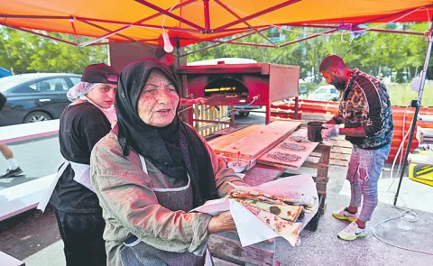 Lebanese grandmother Soubhiye Zeiter feeds thousands displaced by war