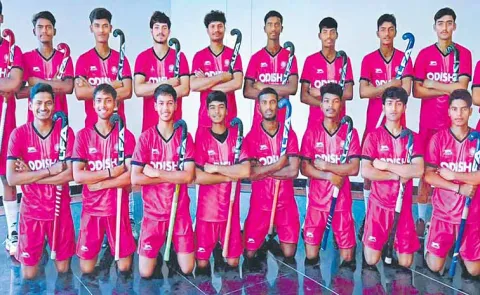 Indian team in the Asia Cup Under 18 Hockey Tournament5