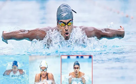 Suhas Preetham and Dhulipudi Varshith won four gold medals in Swimming