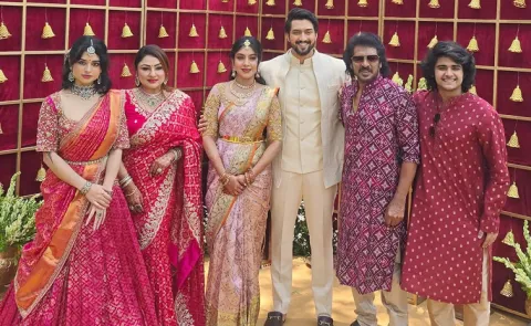 Actor Niranjan Sudhindra Engagement With Sanjana