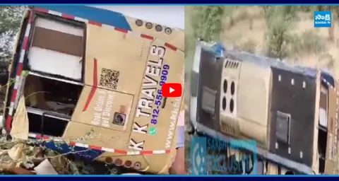 KK Travels Bus Crash on Hyderabad to Dharmavaram Route 2