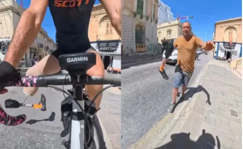 Man Loses Prosthetic Leg Cycling, Kind Passerby Comes To His Rescue