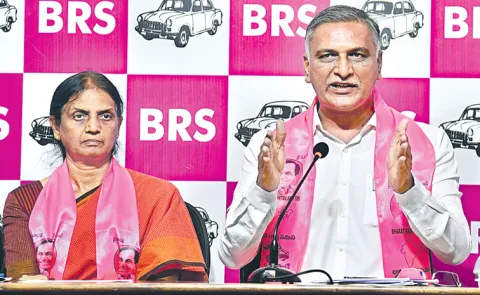 BRS Leader Harish Rao demands SIT or CID should investigate land scams